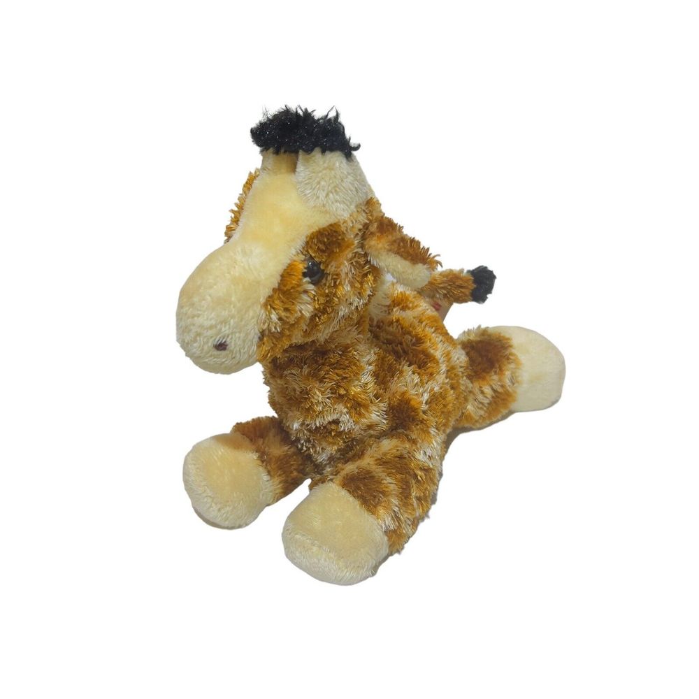 Aurora Gigi Giraffe Plush Beanbag Brown Mini Stuffed Animal 9" Toy